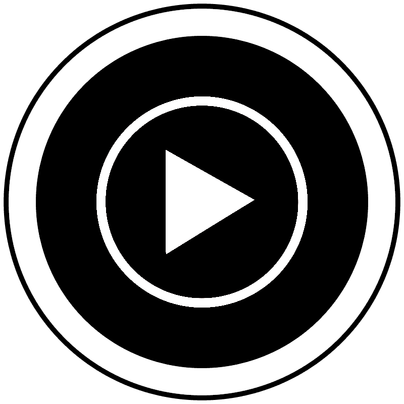 Black and White YouTube Music Icon by Atlas